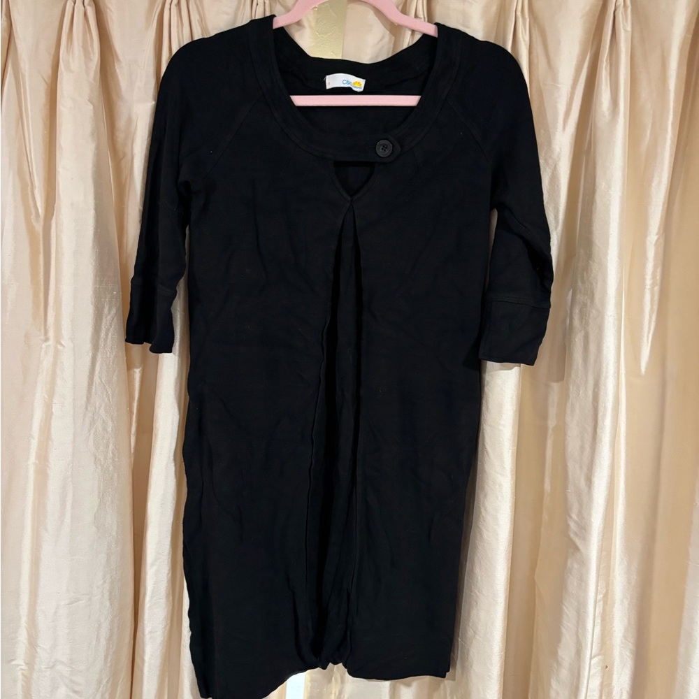 C.C Black Button accent dress